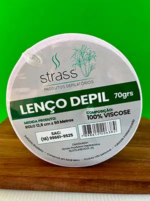 Lenço para depilação em viscose